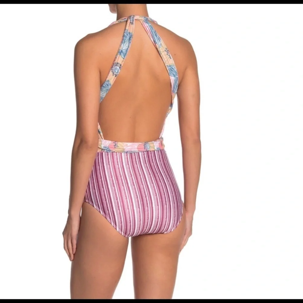Nicole Miller convertible self tie swimsuit, Sz. M